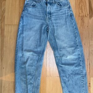 Madewell The Darted Barrel-Leg Jeans
